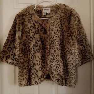 Faux fur jacket, size M